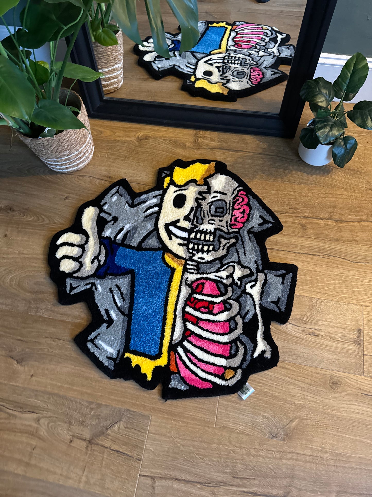 Fallout Vault Boy Skeleton Rug