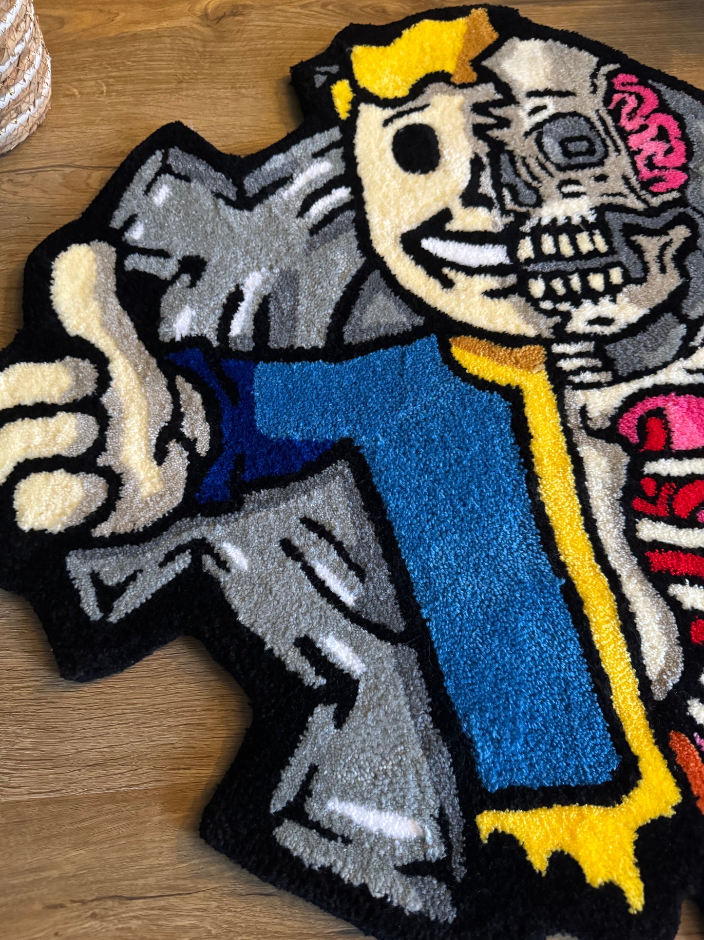 Fallout Vault Boy Skeleton Rug