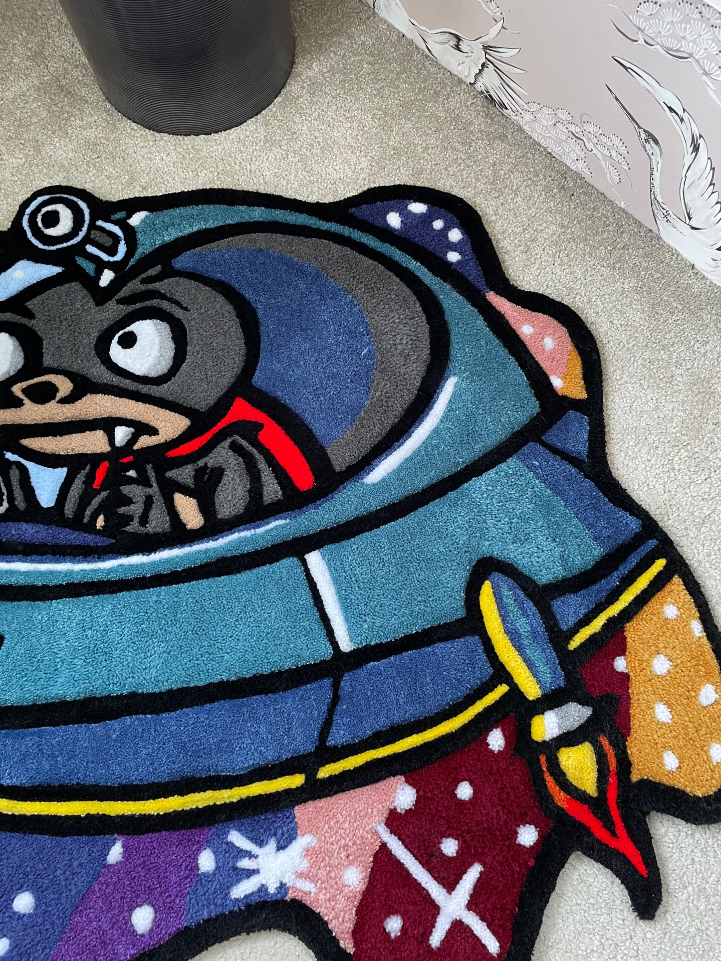 Nibbler Flying Spaceship Rug