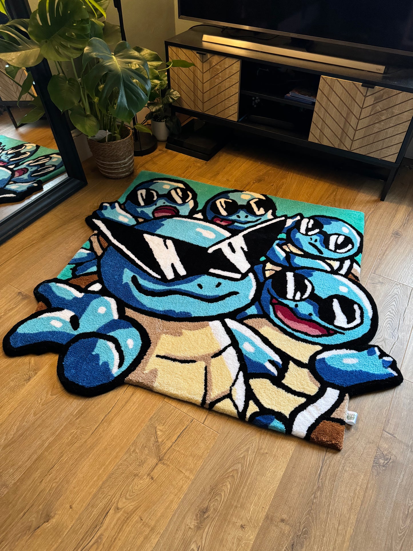 Squirtle's with Sunglasses Rug