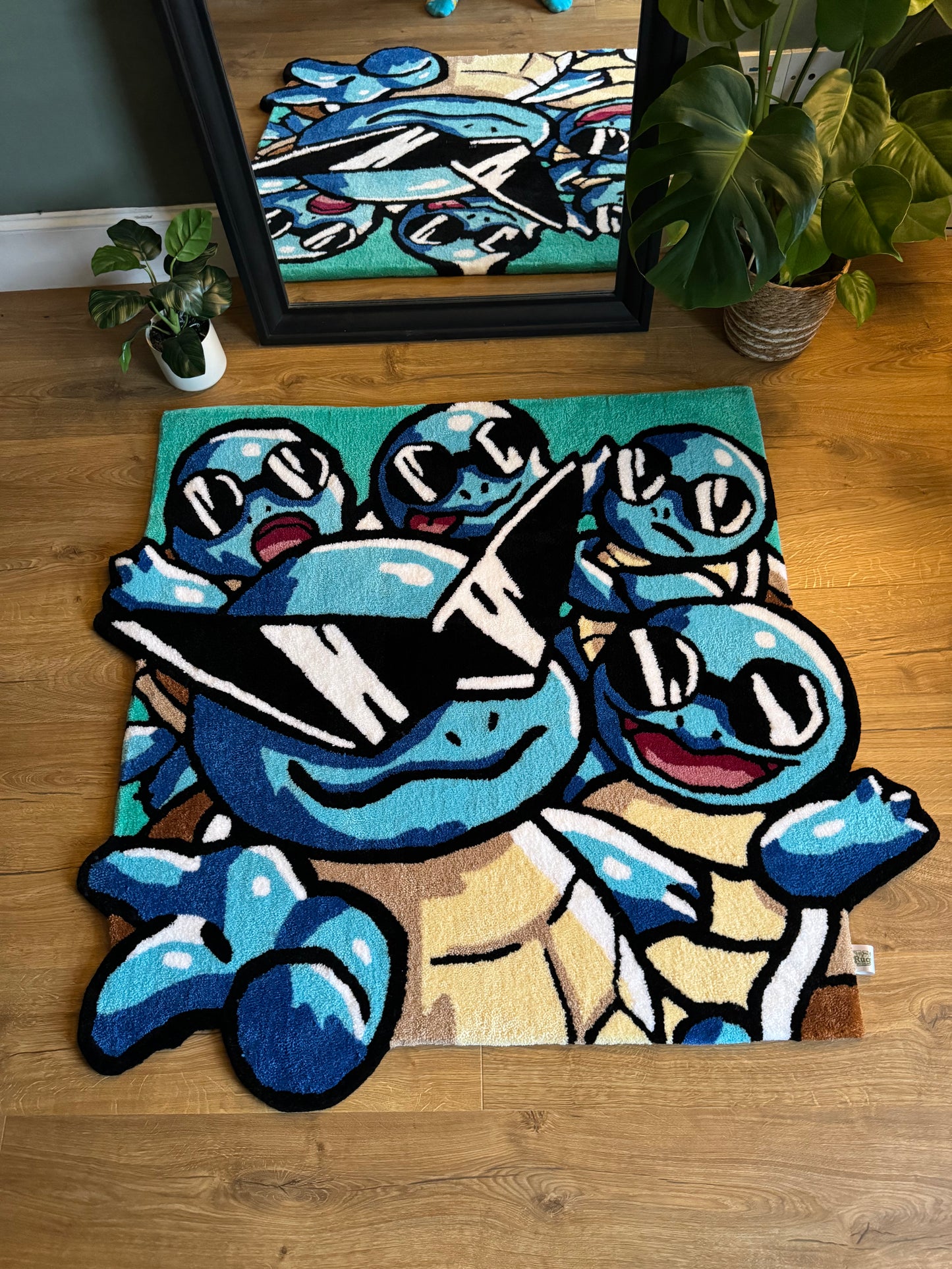 Squirtle's with Sunglasses Rug