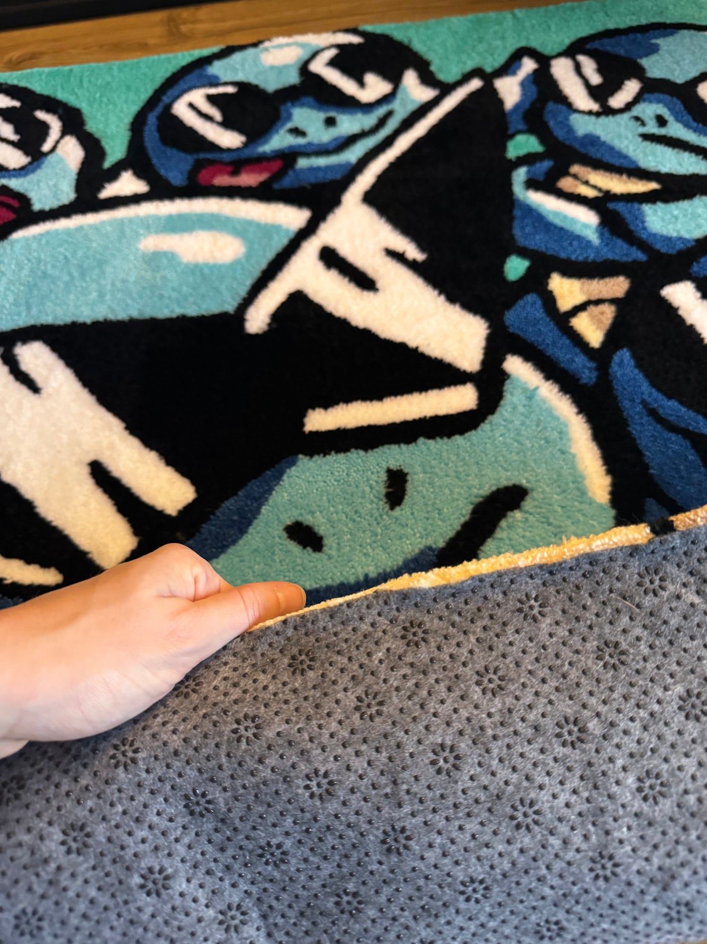 Squirtle's with Sunglasses Rug