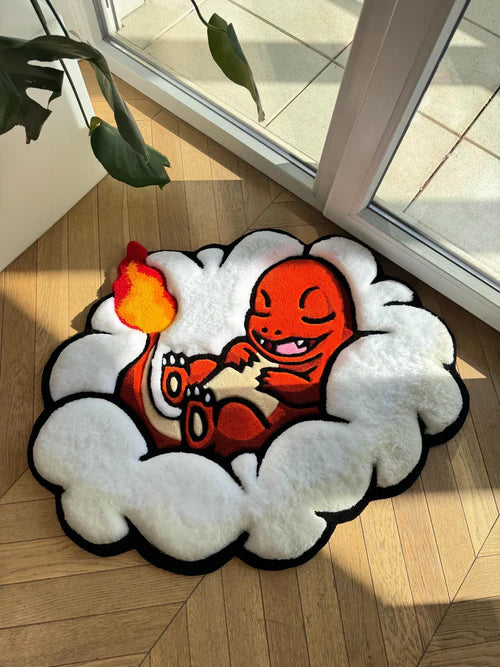 Charmander in Cloud Rug