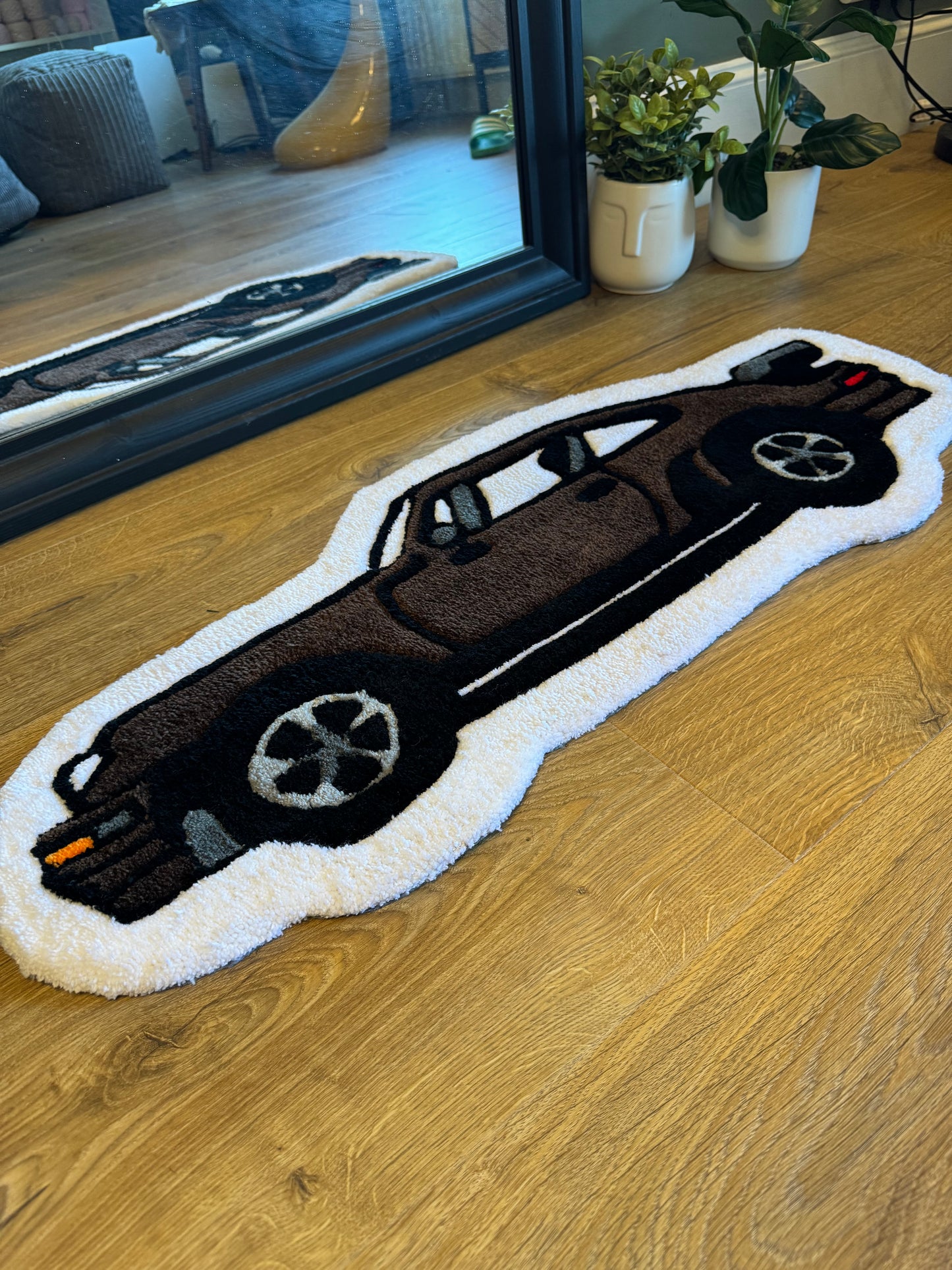 Porsche 911 tufted rug