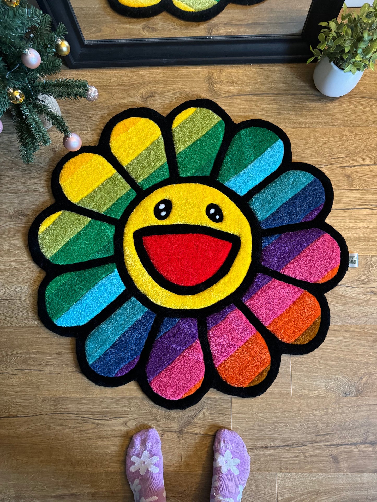 Takashi Murakami Rainbow Rug