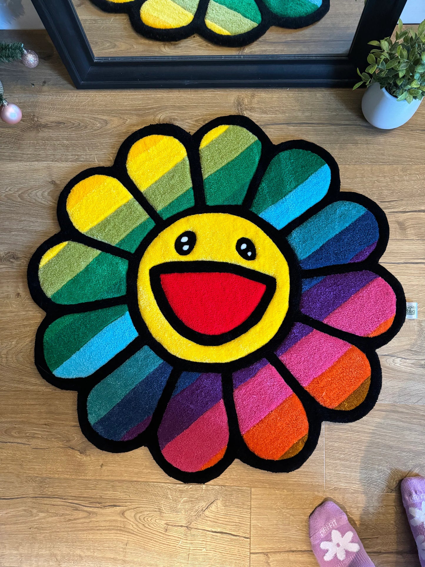 Takashi Murakami Rainbow Rug