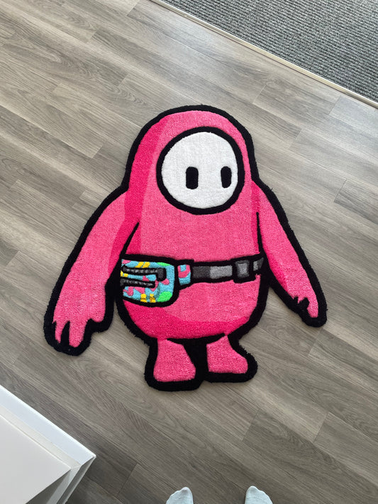 Pink Fall Guys Rug