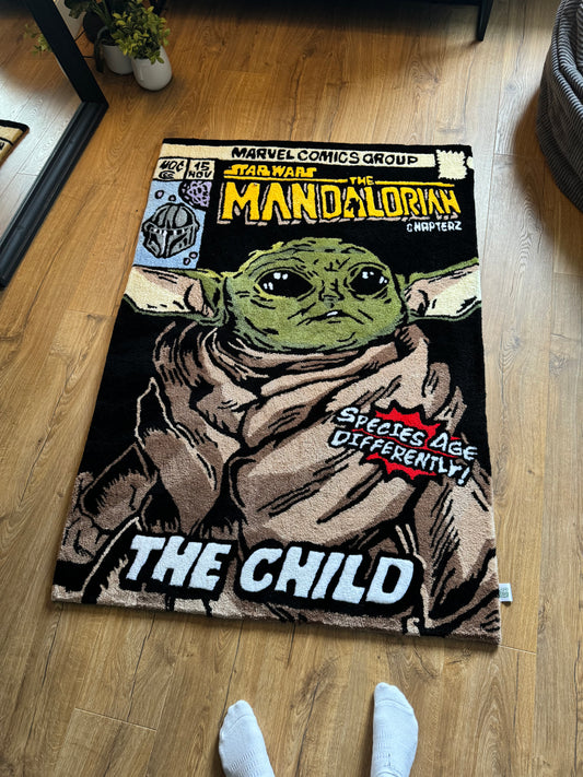 Mandelorian Star Wars Handmade Tufted Rug