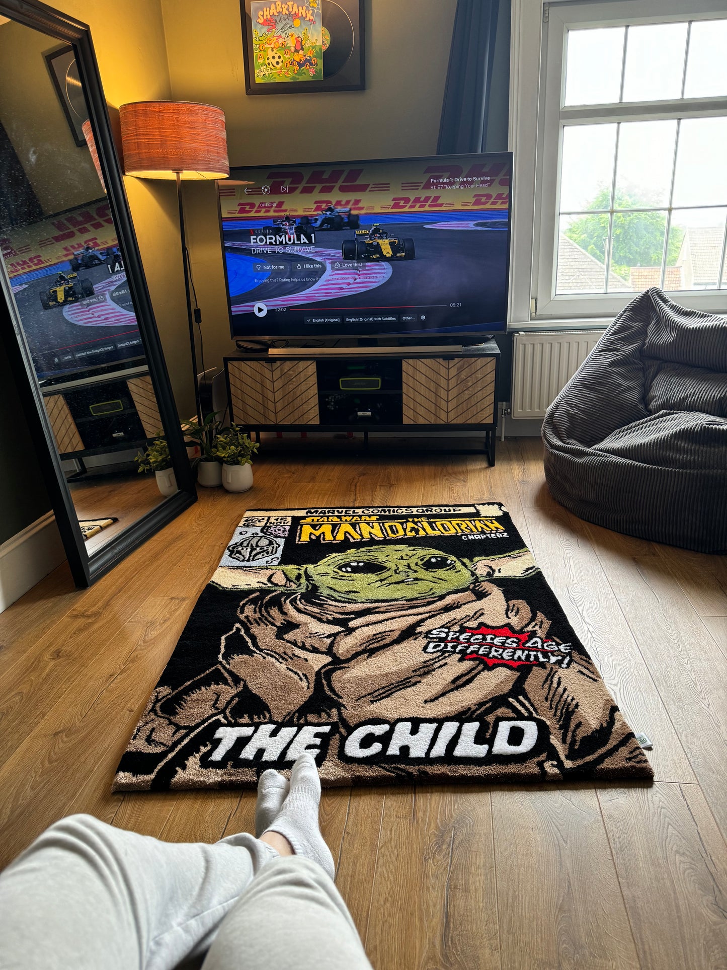 Mandelorian Star Wars Handmade Tufted Rug