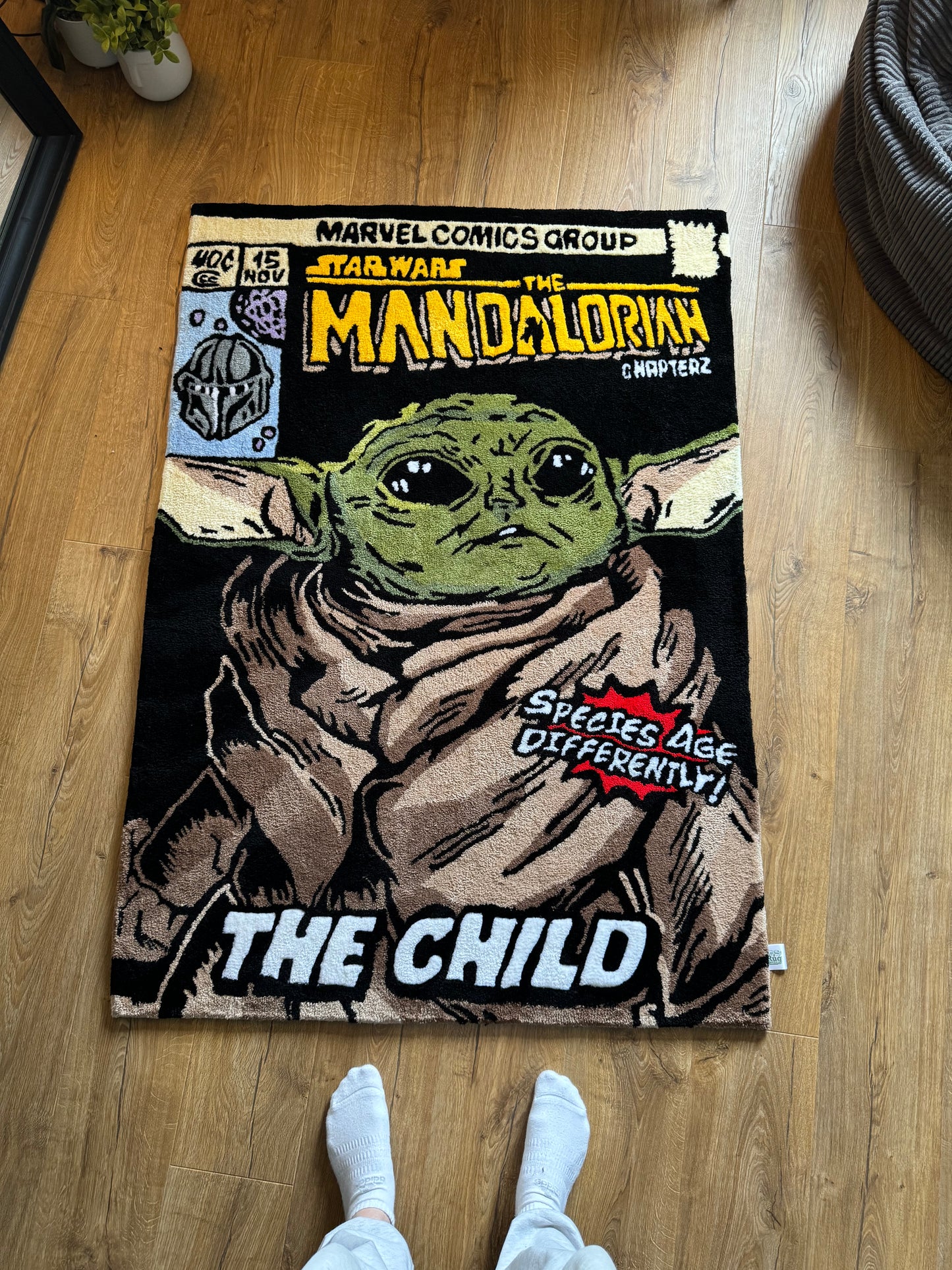 Mandelorian Star Wars Handmade Tufted Rug