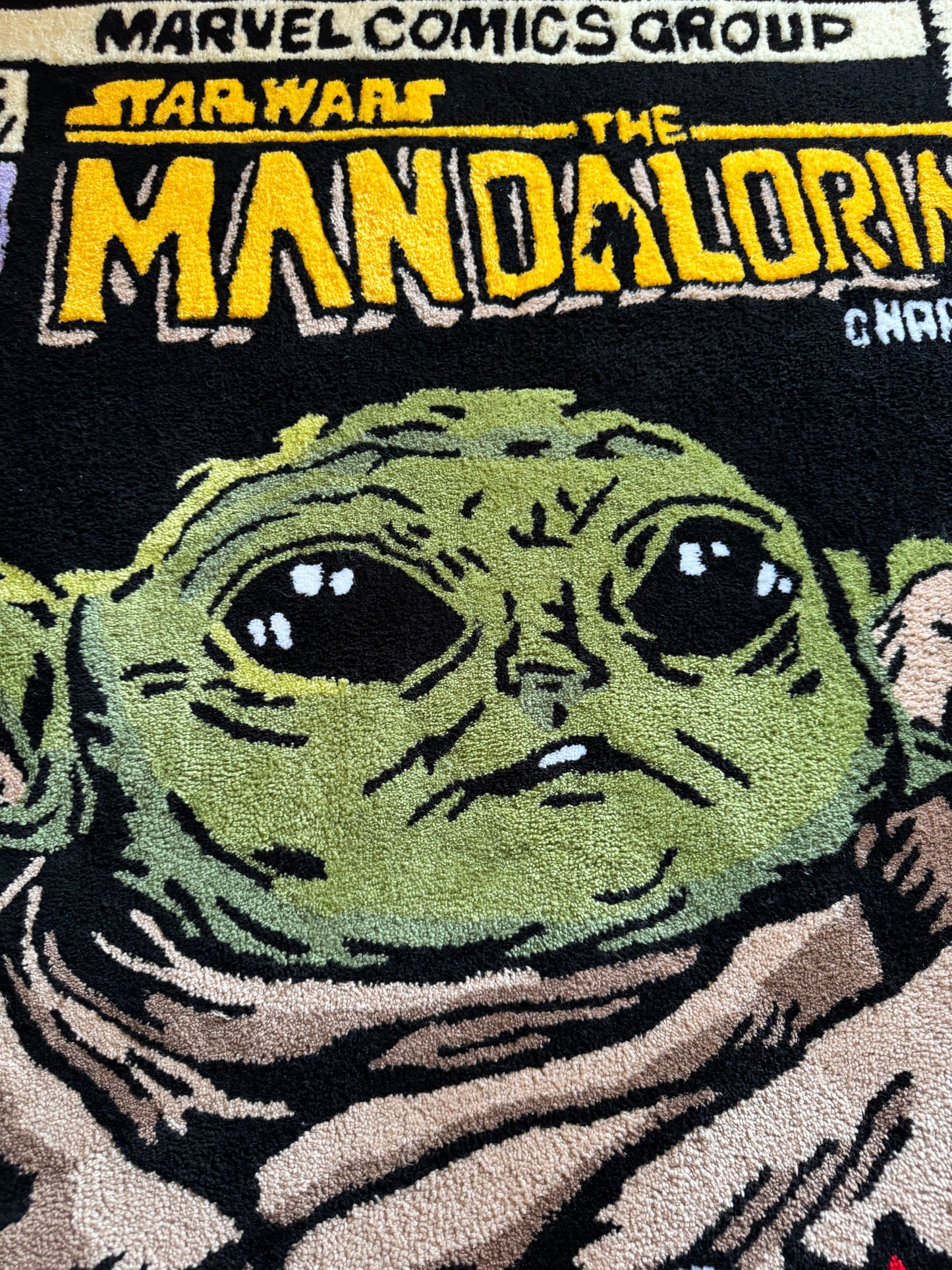 Mandelorian Star Wars Handmade Tufted Rug