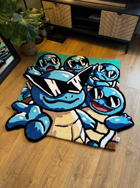 Squirtle's with Sunglasses Rug